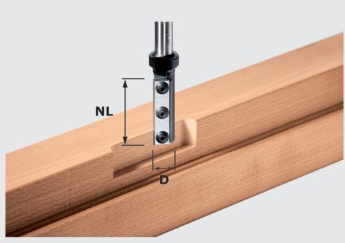 Festool Frez z płytkami wymiennymi do wpustów HW S12 D16/50 WP 497454