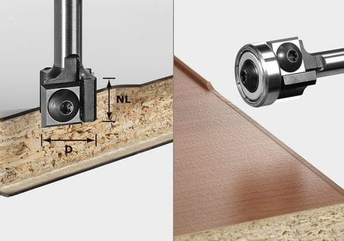 Festool Frez z płytkami wymiennymi do wyrównywania S8 HW D19 12x12 KL OFK 499806