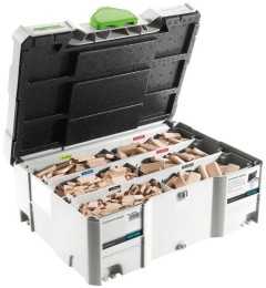 Festool Asortyment łączników DOMINO bukowych DS 4/5/6/8/10 1060x BU 576794
