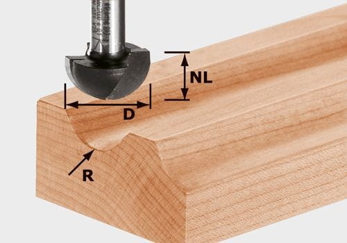 Festool Frez do wgłębień półokrągłych HW S8 R6,35 490984